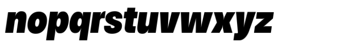 HD Node Sans Condensed Black Italic Font LOWERCASE