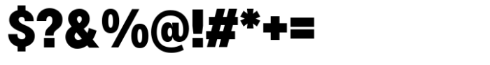 HD Node Sans Condensed Extra Bold Font OTHER CHARS