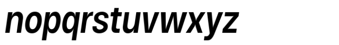 HD Node Sans Condensed Medium Italic Font LOWERCASE