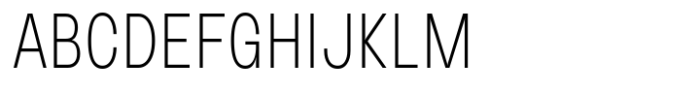 HD Node Sans Condensed Thin Font UPPERCASE