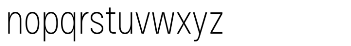 HD Node Sans Condensed Thin Font LOWERCASE