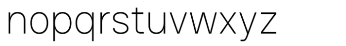 HD Node Sans Thin Font LOWERCASE