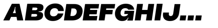 HD Node Wide Black Italic Font UPPERCASE
