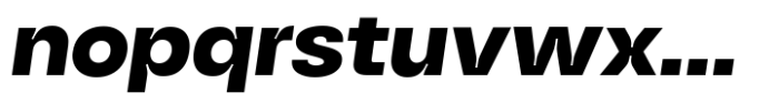 HD Node Wide Extra Bold Italic Font LOWERCASE