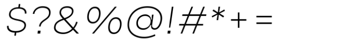 HD Node Wide Thin Italic Font OTHER CHARS