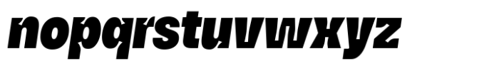 HD Node X Condensed Black Italic Font LOWERCASE