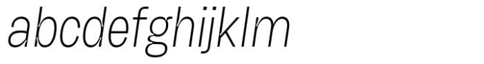 HD Node X Condensed Thin Italic FONT