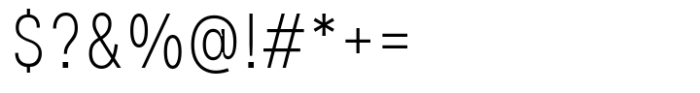 HD Node X Condensed Thin Font OTHER CHARS