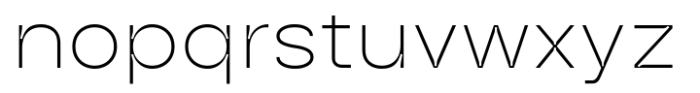 HD Node X Wide Thin Font LOWERCASE
