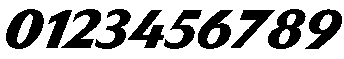 HD Sans Black Slanted Font OTHER CHARS
