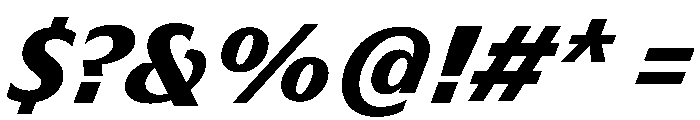 HD Sans Black Slanted Font OTHER CHARS
