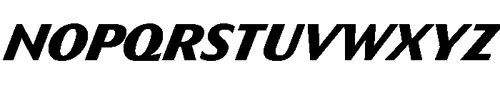 HD Sans Black Slanted Font UPPERCASE