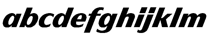 HD Sans Black Slanted FONT