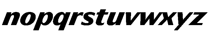 HD Sans Black Slanted Font LOWERCASE