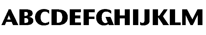 HD Sans Black Font UPPERCASE