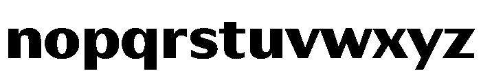 HD Sans Black Font LOWERCASE