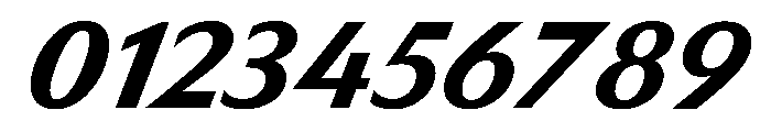 HD Sans Bold Slanted Font OTHER CHARS