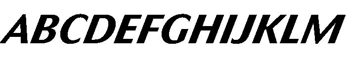 HD Sans Bold Slanted Font UPPERCASE