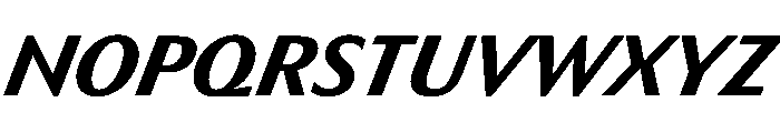 HD Sans Bold Slanted Font UPPERCASE