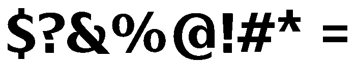 HD Sans Bold Font OTHER CHARS