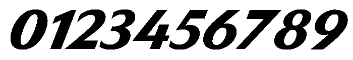 HD Sans ExtraBold Slanted Font OTHER CHARS