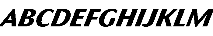 HD Sans ExtraBold Slanted Font UPPERCASE