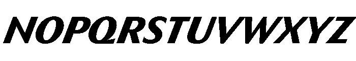 HD Sans ExtraBold Slanted Font UPPERCASE