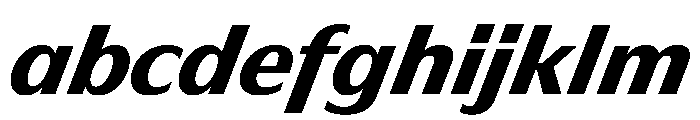 HD Sans ExtraBold Slanted FONT