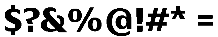HD Sans ExtraBold Font OTHER CHARS