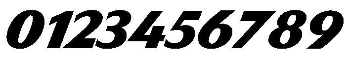 HD Sans Heavy Slanted Font OTHER CHARS