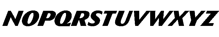 HD Sans Heavy Slanted Font UPPERCASE