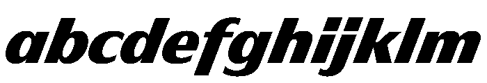 HD Sans Heavy Slanted FONT