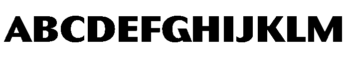 HD Sans Heavy Font UPPERCASE