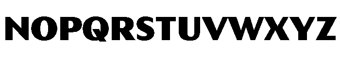 HD Sans Heavy Font UPPERCASE