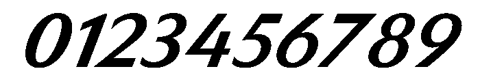 HD Sans Medium Slanted Font OTHER CHARS