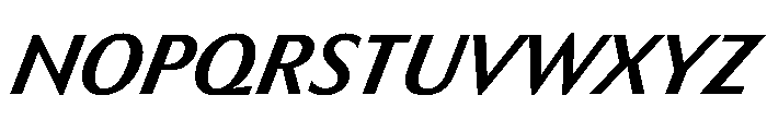 HD Sans Medium Slanted Font UPPERCASE