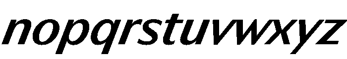 HD Sans Medium Slanted Font LOWERCASE