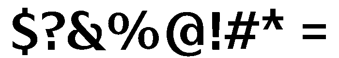 HD Sans Medium Font OTHER CHARS