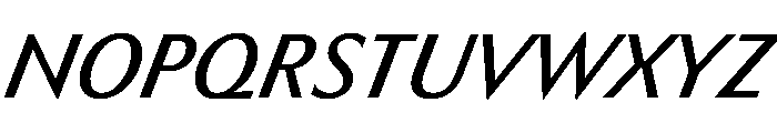 HD Sans Regular Slanted Font UPPERCASE