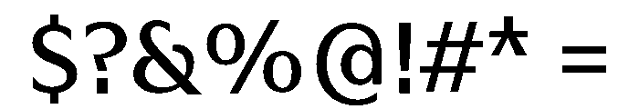 HD Sans Regular Font OTHER CHARS