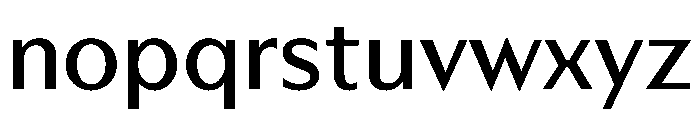 HD Sans Regular Font LOWERCASE