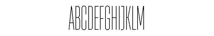HeadingCompressed 11Thin Font UPPERCASE