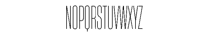 HeadingCompressed 11Thin Font UPPERCASE