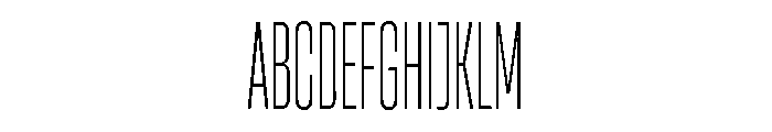 HeadingCompressed 12Light Font UPPERCASE