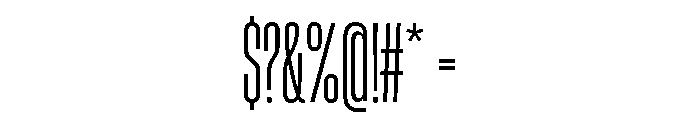 HeadingCompressed 13Book Font OTHER CHARS