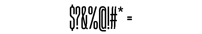 HeadingCompressed 14Regular Font OTHER CHARS