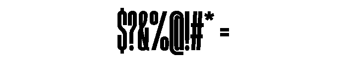HeadingCompressed 17XBold Font OTHER CHARS