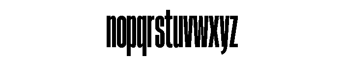 HeadingCompressed 17XBold Font LOWERCASE