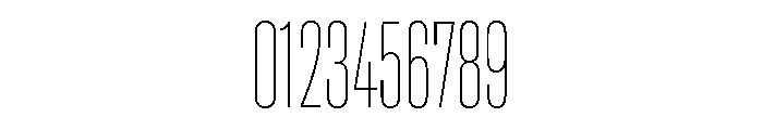 HeadingCondensed 21Thin Font OTHER CHARS