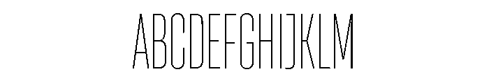 HeadingCondensed 21Thin Font UPPERCASE